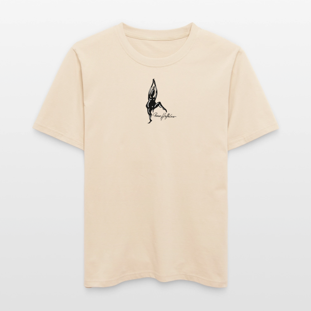 Unisex Bio-T-Shirt mit TUSCHEMÄNNCHEN PRINT - Weißgrau