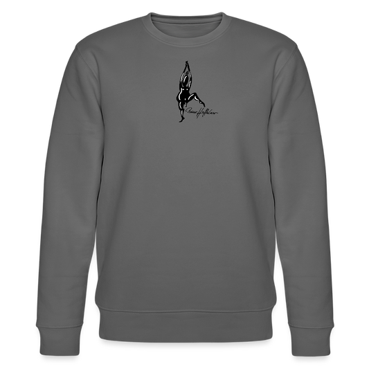 Unisex Bio-Sweatshirt mit TUSCHEMÄNNCHEN PRINT - Anthrazit