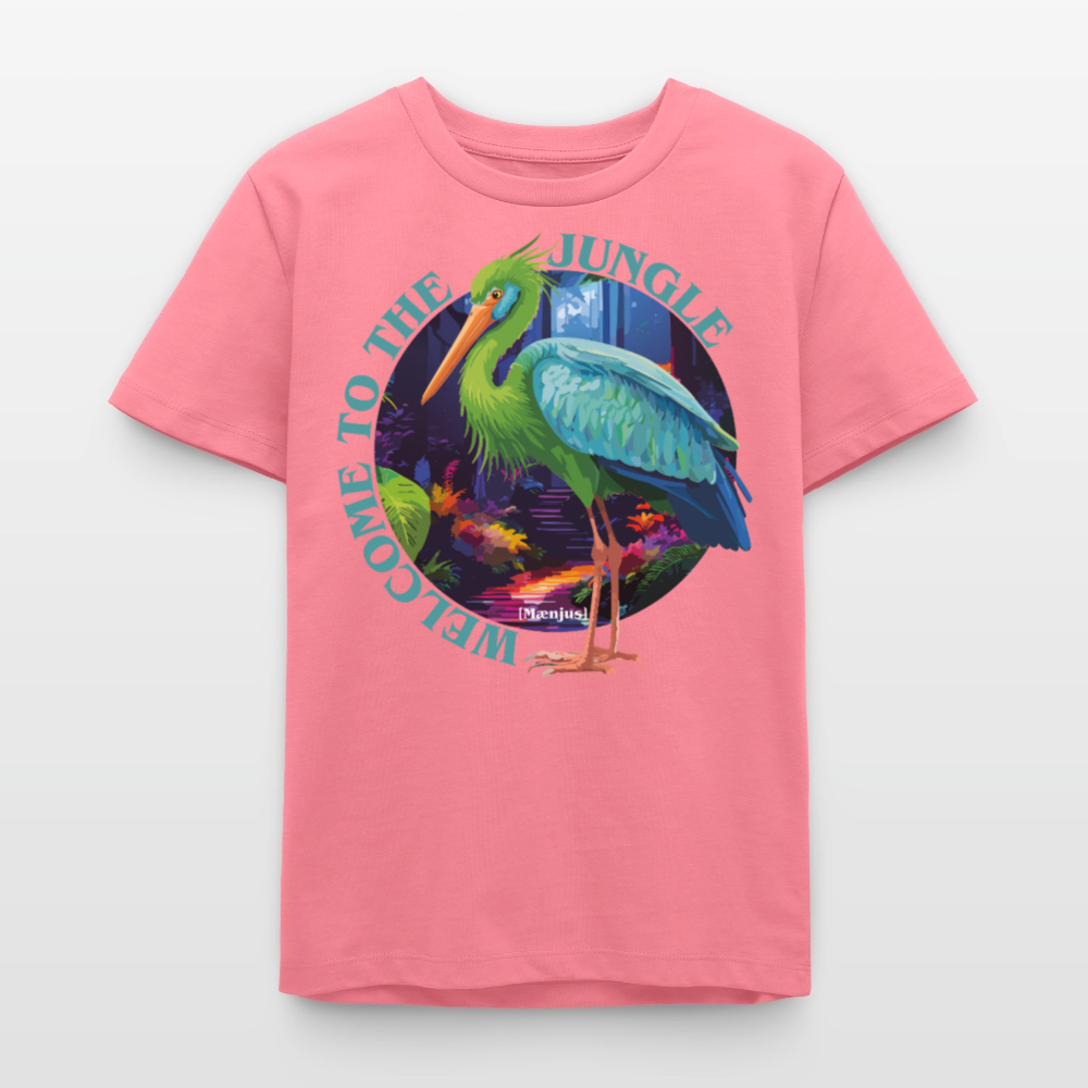 MNJS TEENS Bio T-Shirt mit WELCOME TO THE JUNGLE PRINT - Pink
