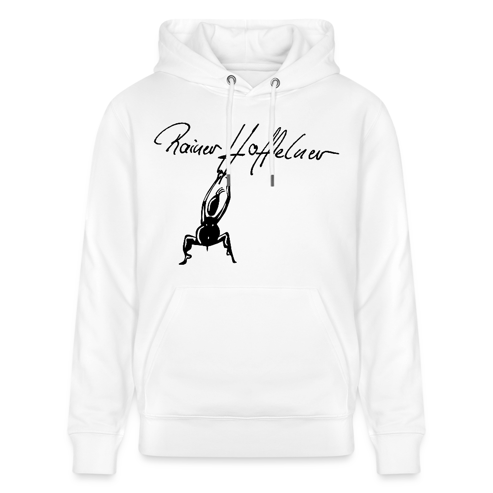 Unisex Bio-Hoodie mit TUSCHEMÄNNCHEN PRINT - Weiß