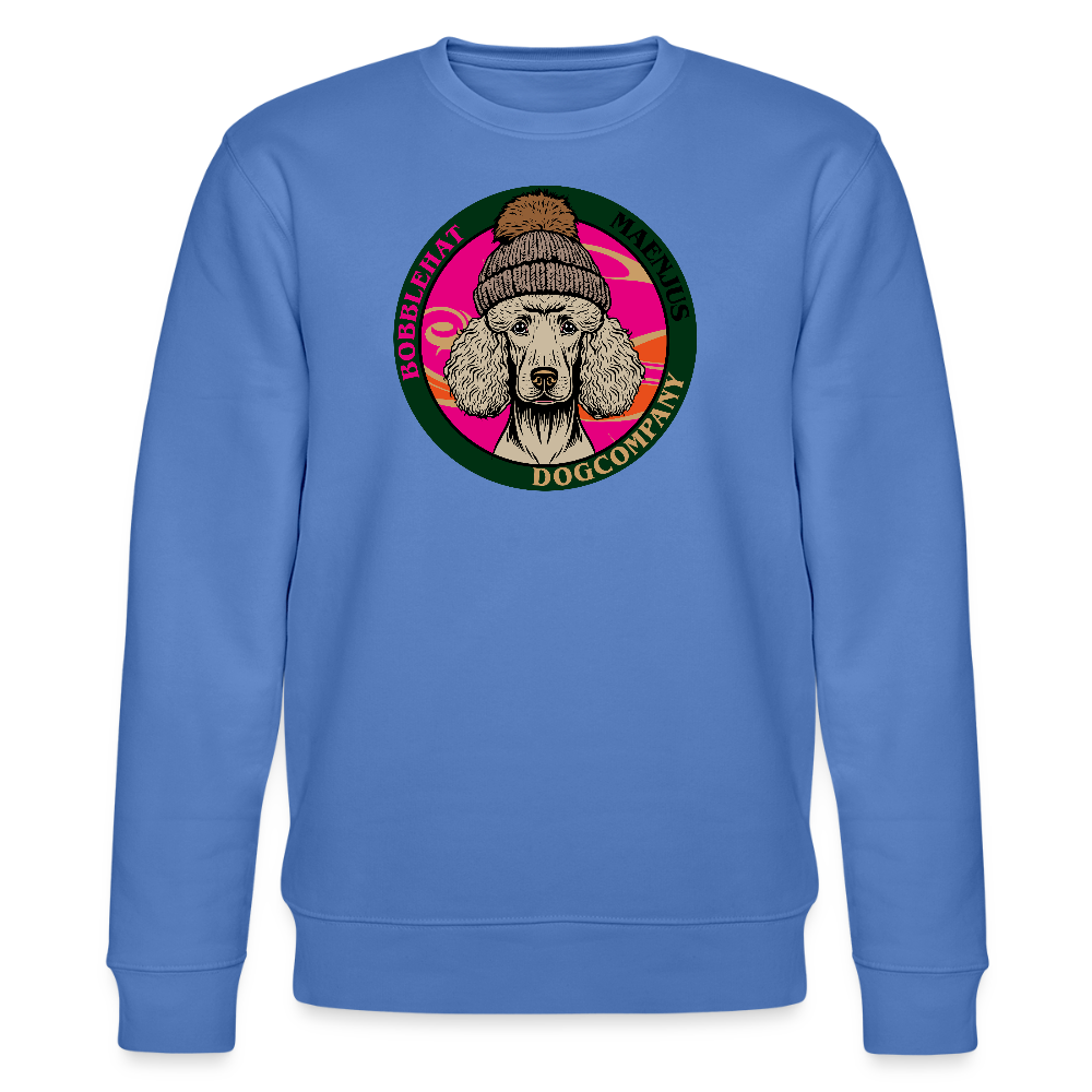 Unisex Bio-Sweatshirt mit BOBBLEHAT DOGCOMPANY PRINT - Blau