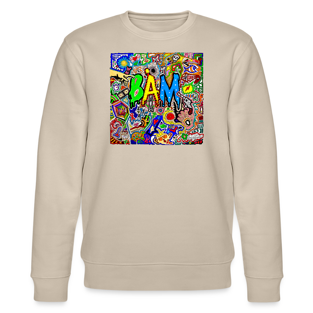 Unisex Bio-Sweatshirt mit BÄM PRINT - Beige