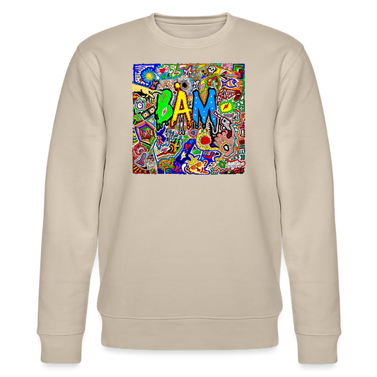 Unisex Bio-Sweatshirt mit BÄM PRINT - Beige