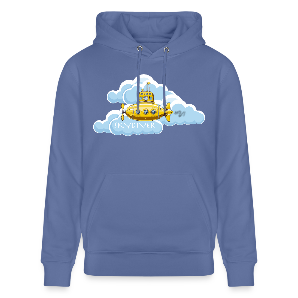 Unisex Bio-Hoodie mit SKYDIVER PRINT - Blau