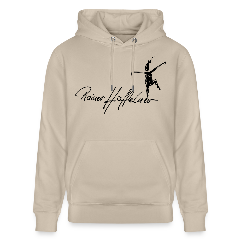 Unisex Bio-Hoodie mit TUSCHEWEIBCHEN PRINT - Beige