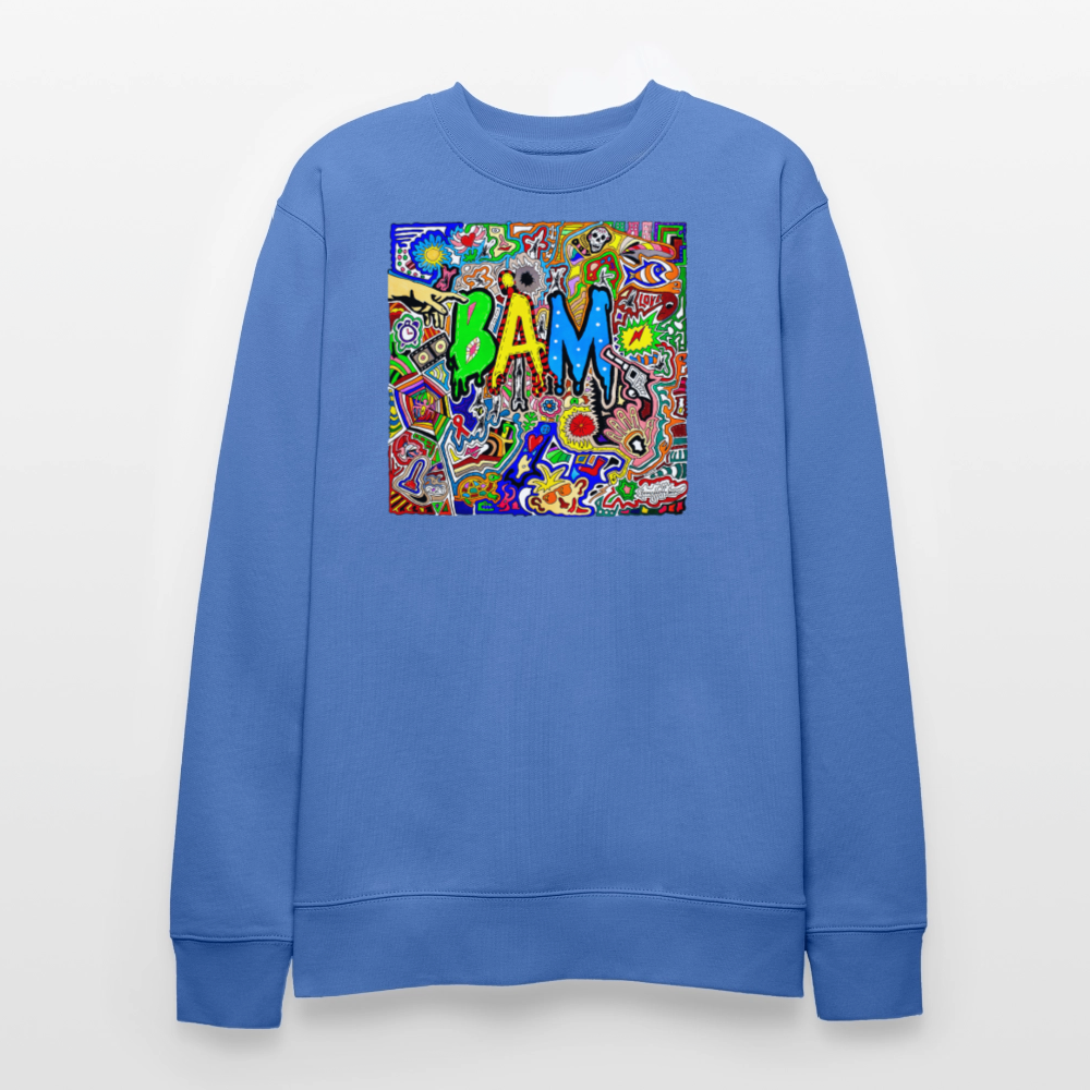 Unisex Bio-Sweatshirt mit BÄM PRINT - Blau