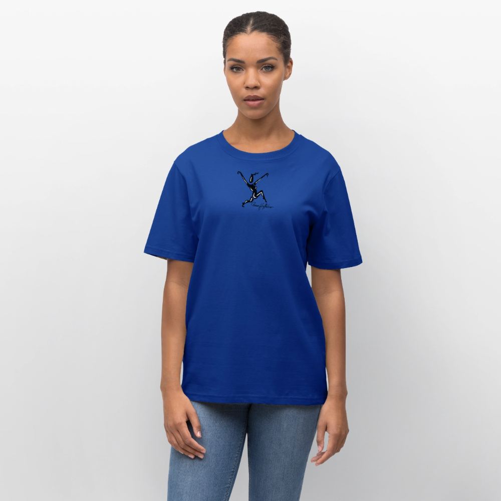 Unisex Bio-T-Shirt mit TUSCHEWEIBCHEN PRINT - Dunkelblau