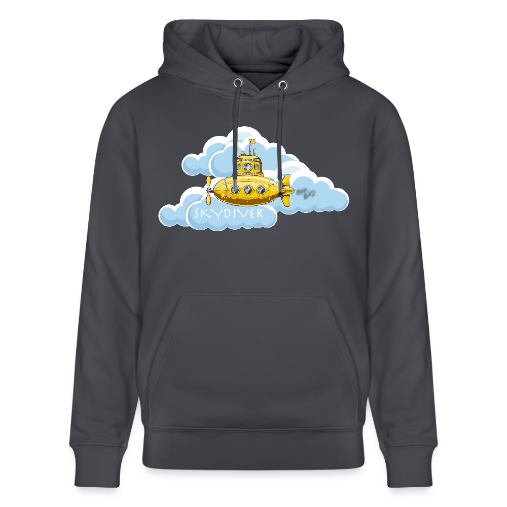 Unisex Bio-Hoodie mit SKYDIVER PRINT - Indigoblau