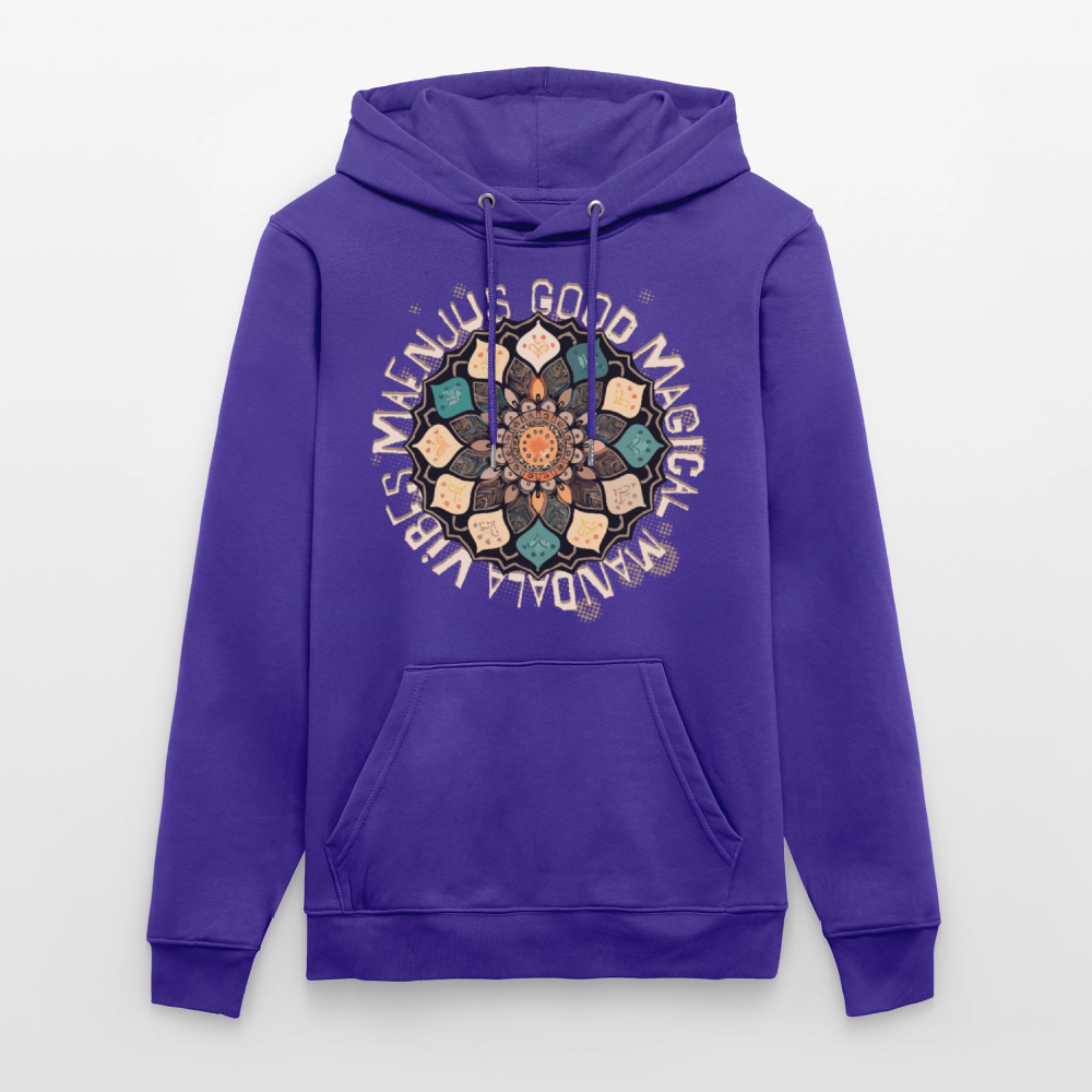 Unisex Bio-Hoodie mit MANDALA VIBES PRINT - Purple Love