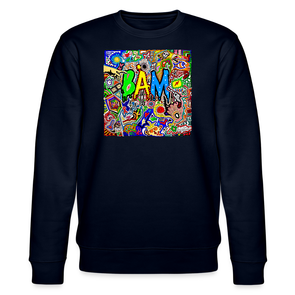 Unisex Bio-Sweatshirt mit BÄM PRINT - Navy
