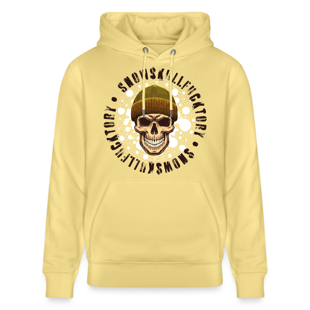 Unisex Hoodie mit SNOWSKULL PRINT - Gelb Viva 