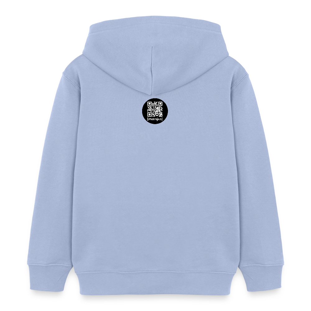 MNJS KIDS Bio-Hoodie mit DEEP FOREST GREEN TIGERRABBIT PRINT - Sky