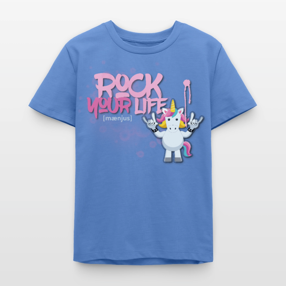 MNJS TEENS Bio T-Shirt mit ROCK YOUR LIFE PRINT - Blau