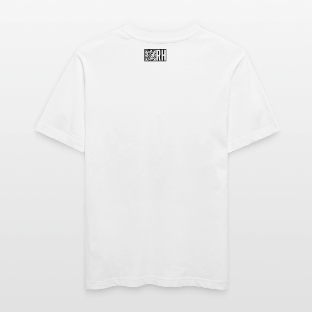 Unisex Bio-T-Shirt mit MAENJUS NETWORK FASHION PRINT - Weiß