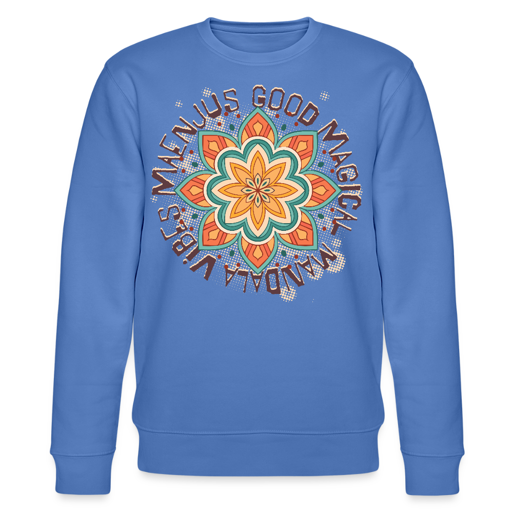 Unisex Bio-Sweatshirt mit MANDALA VIBES PRINT - Blau