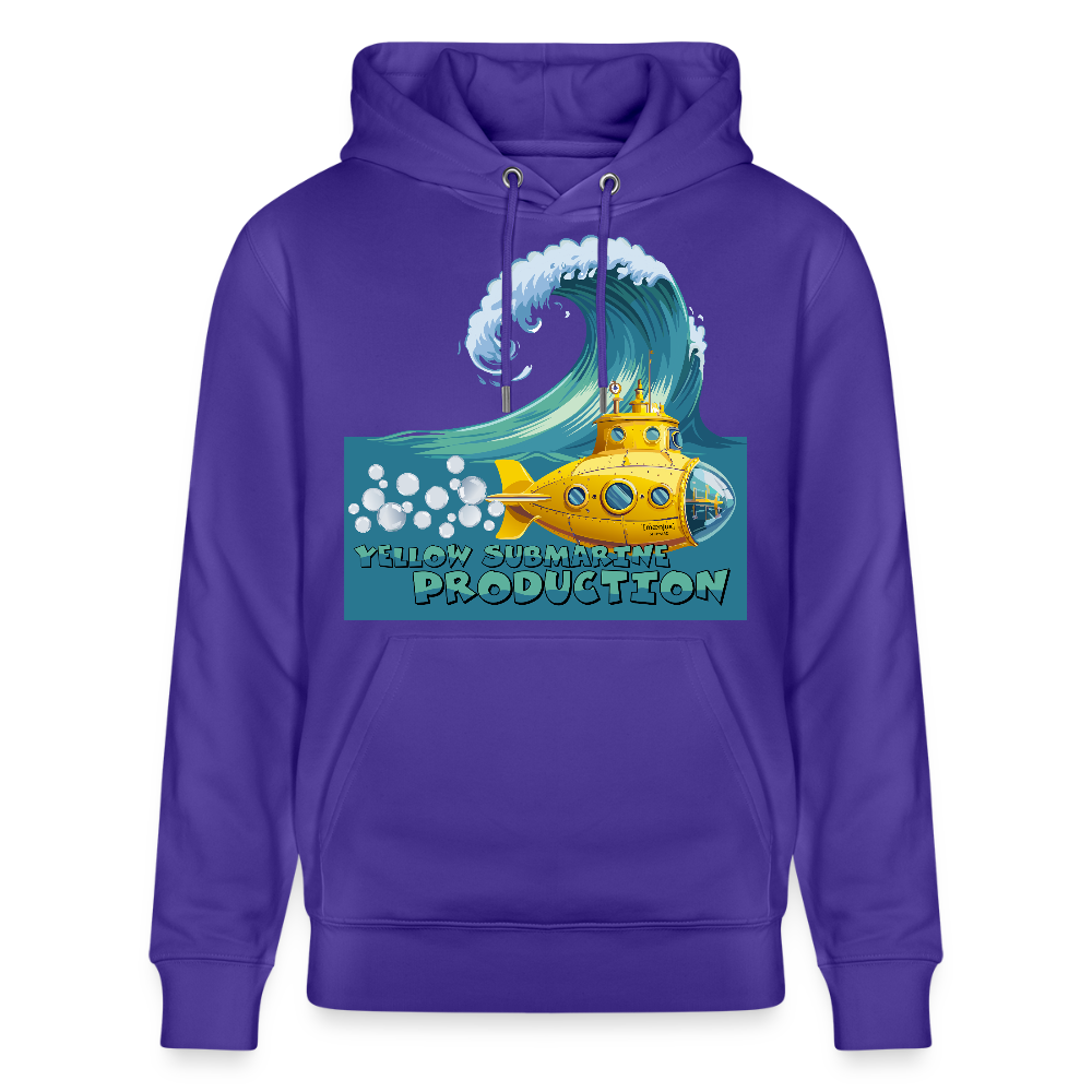Unisex Bio-Hoodie mit YELLOW SUBMARINE PRODUCTION PRINT - Purple Love 