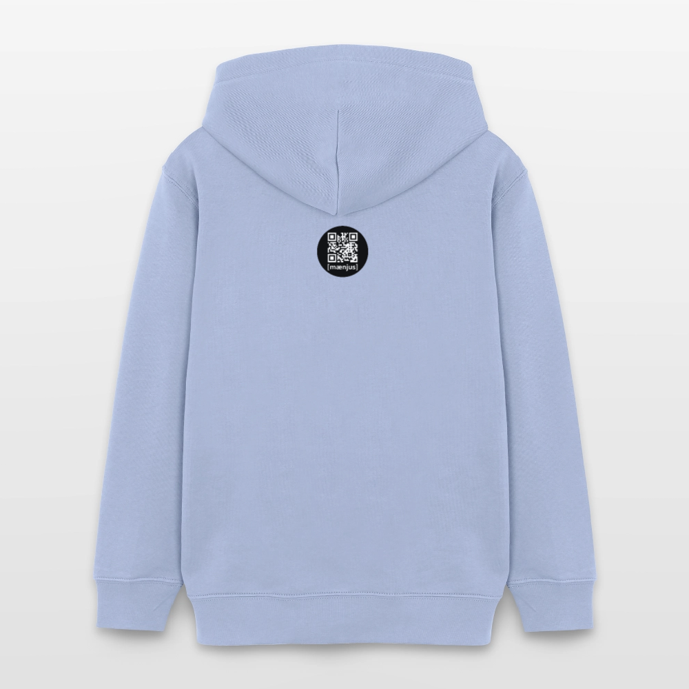 MNJS TEENS Bio-Hoodie mit WELCOME TO THE JUNGLE PRINT - Sky