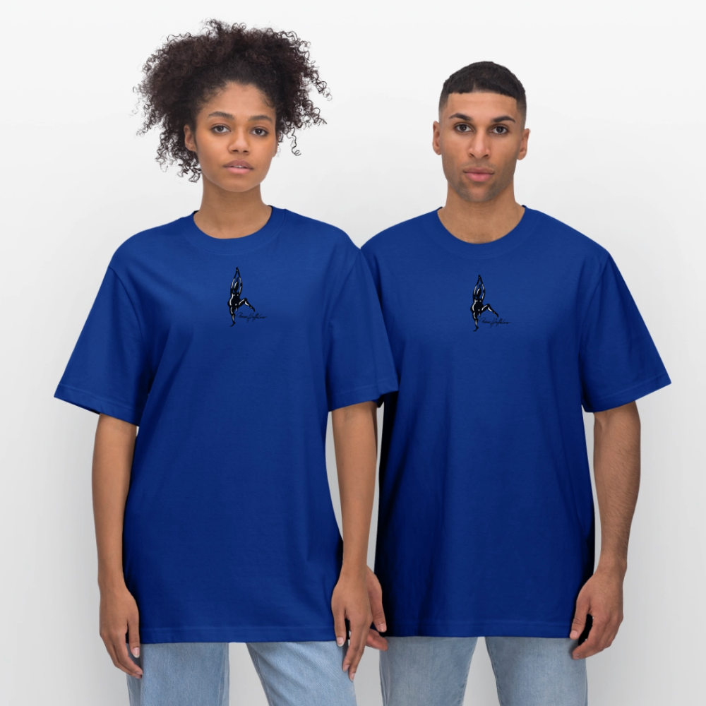 Unisex Bio-T-Shirt mit TUSCHEMÄNNCHEN PRINT - Dunkelblau