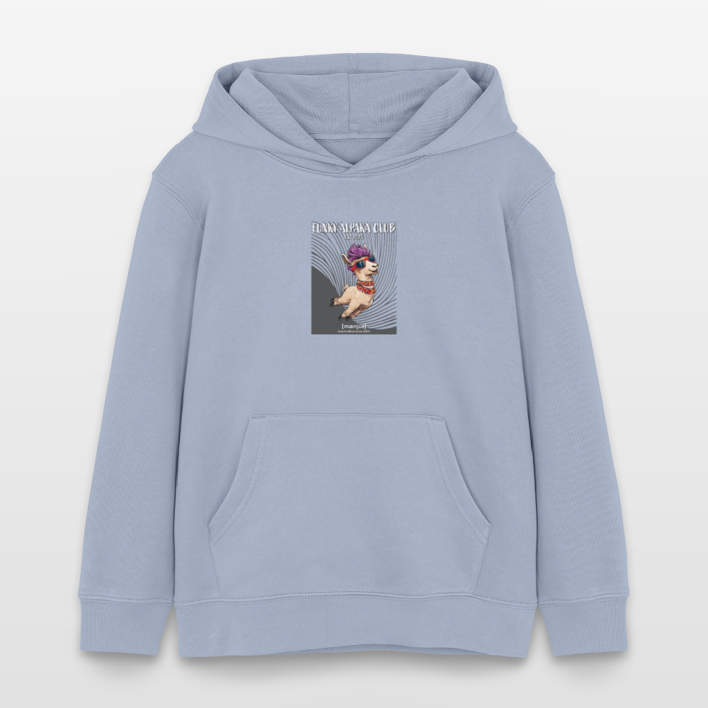MNJS KIDS Bio-Hoodie mit FUNKY ALPAKA CLUB PRINT - Lavendel-Violett