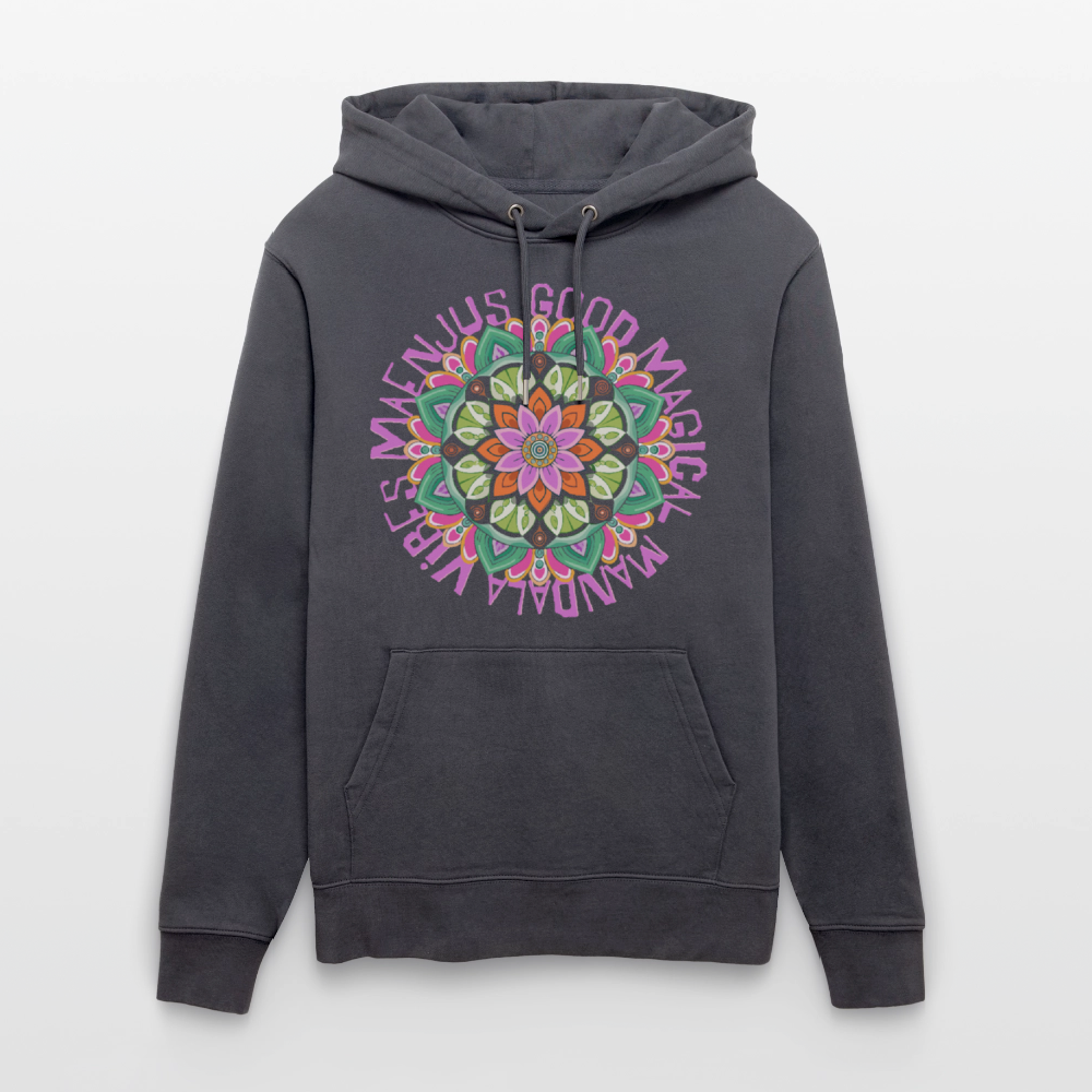 Unisex Bio-Hoodie mit MANDALA VIBES PRINT - Indigoblau