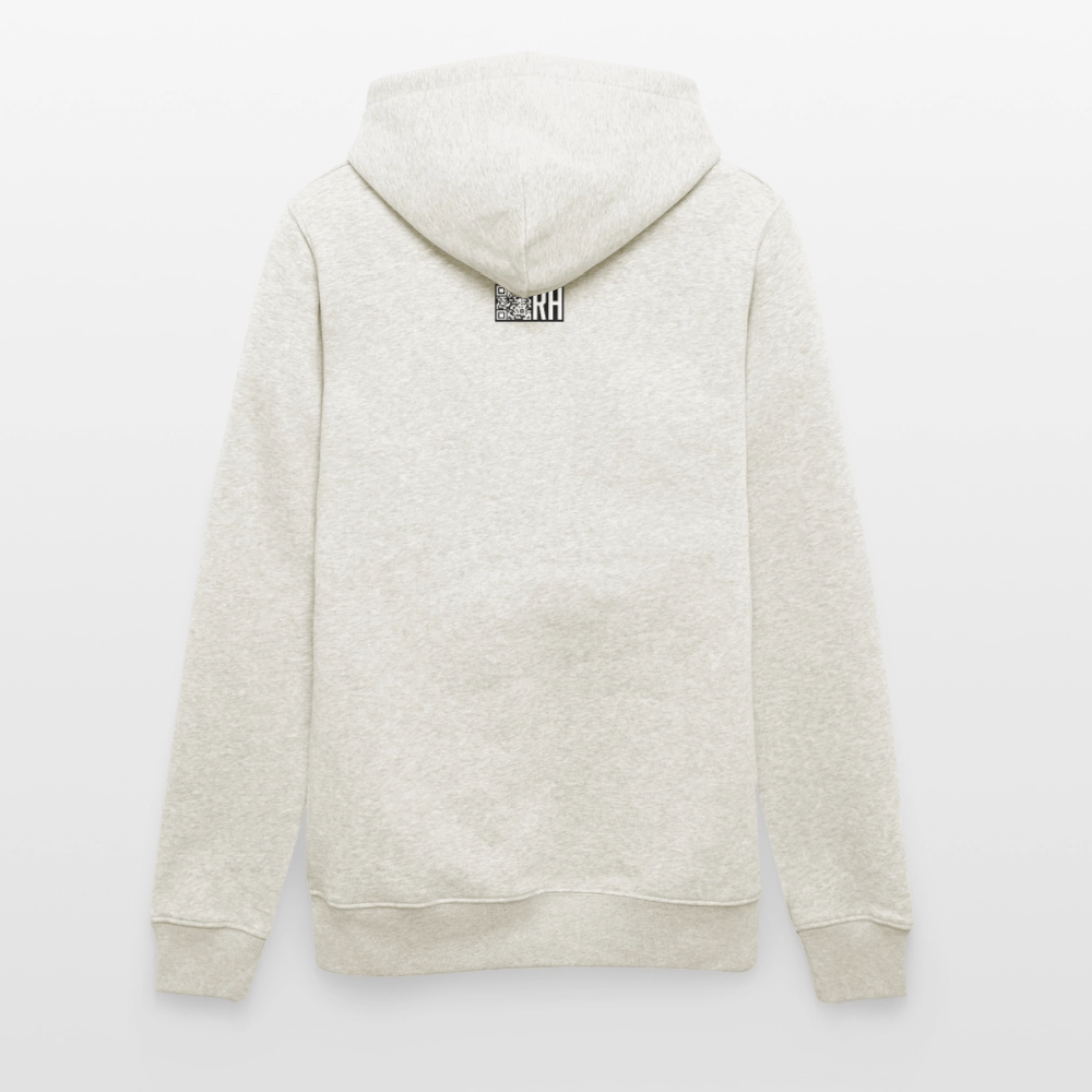 Unisex Bio-Hoodie mit ICE ICE BABY PINGUIN PRINT - Beige meliert