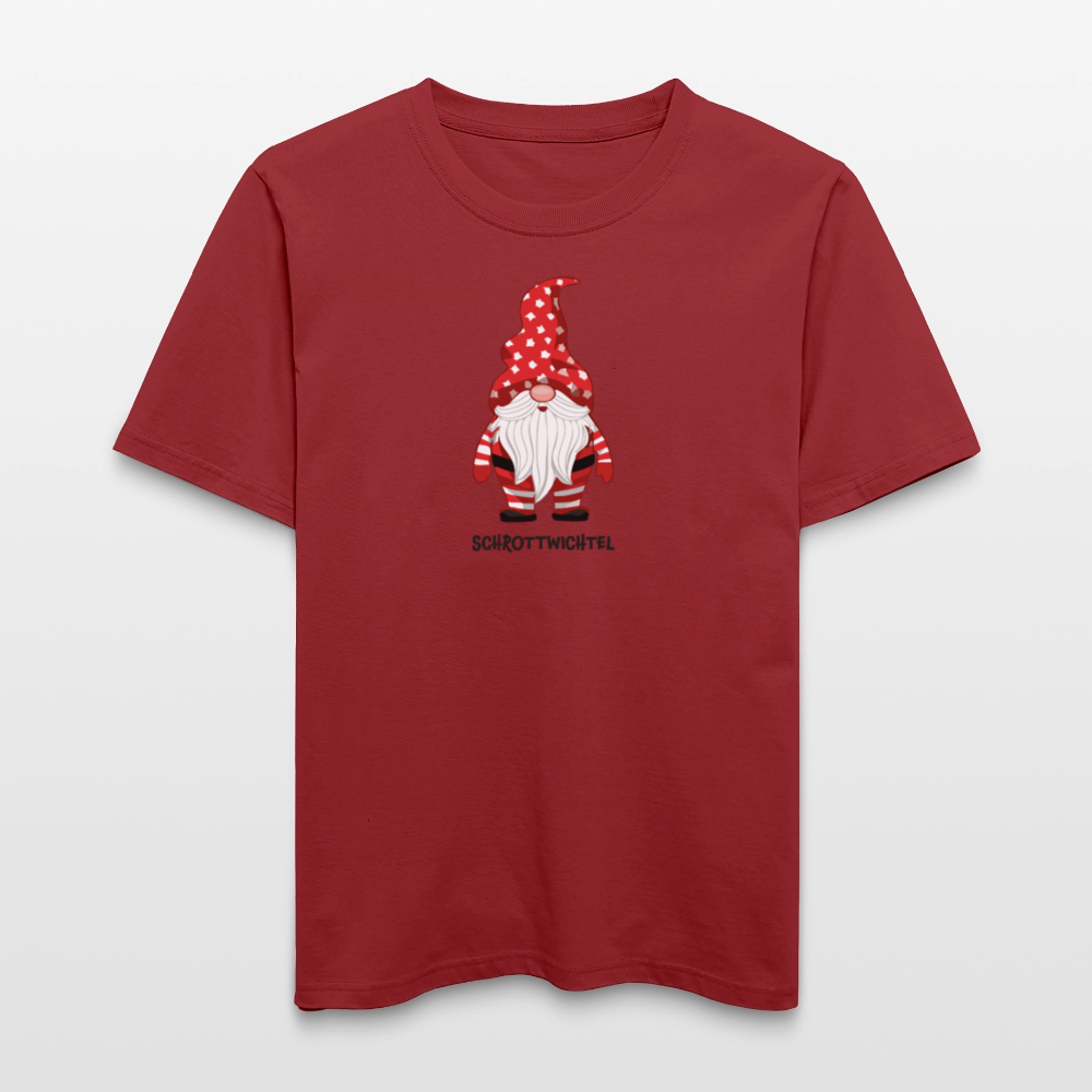 Unisex Bio-T-Shirt mit SCHROTTWICHTEL PRINT - Erdrot