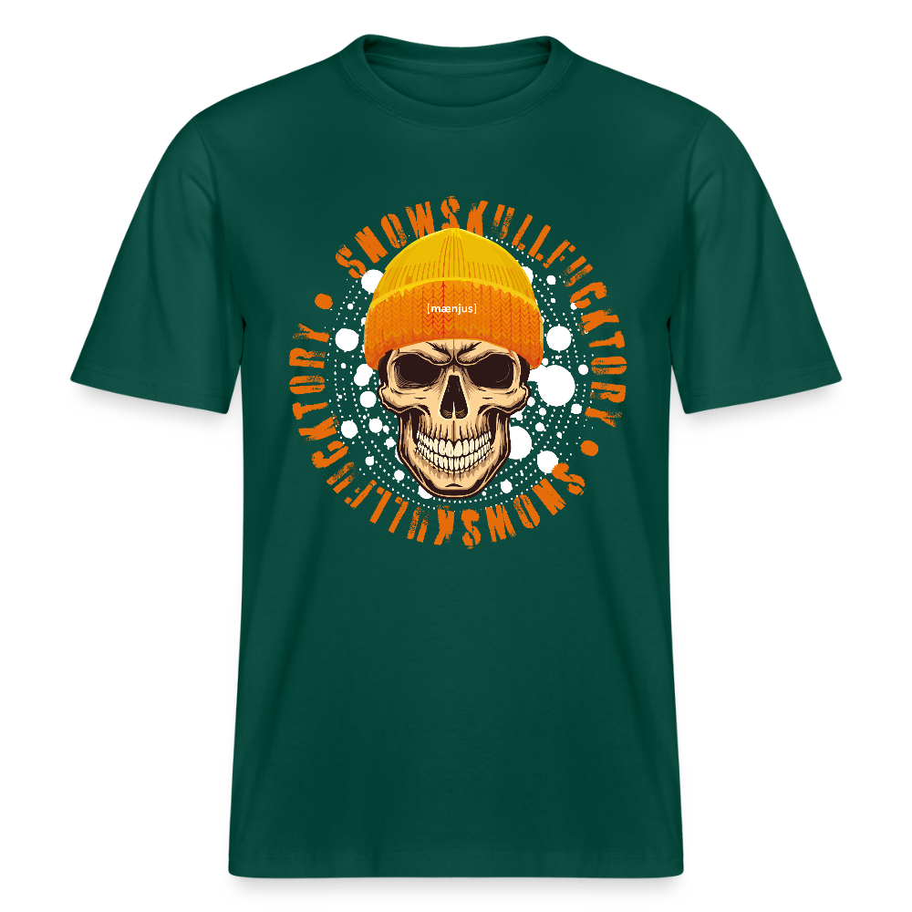 Unisex Bio-T-Shirt mit SNOWSKULL FUCKTORY PRINT - Forest