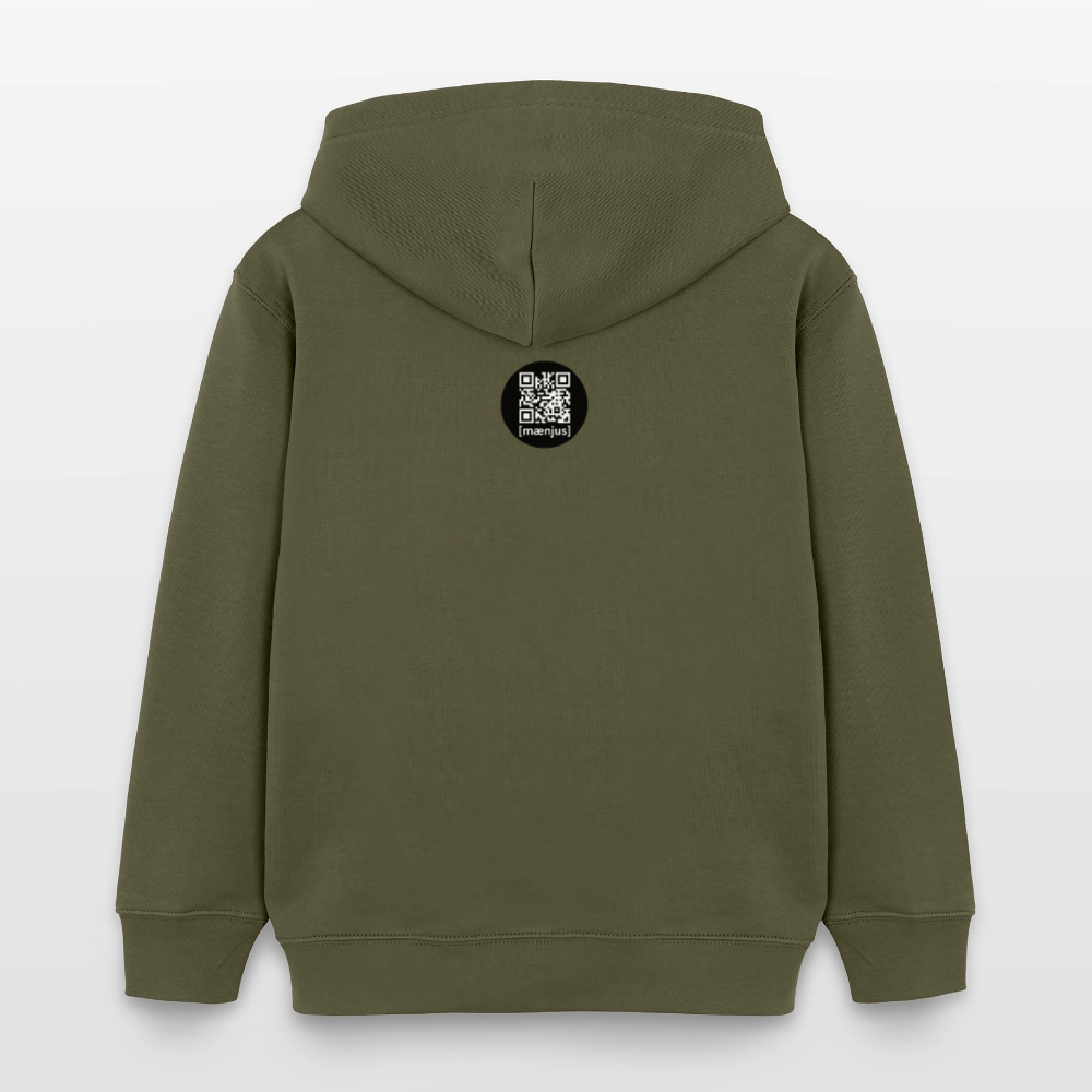 MNJS KIDS Bio-Hoodie mit DEEP FOREST GREEN TIGERRABBIT PRINT - Khaki