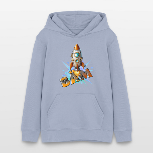 MNJS TEENS Bio-Hoodie mit BÄM PRINT - Lavendel-Violett