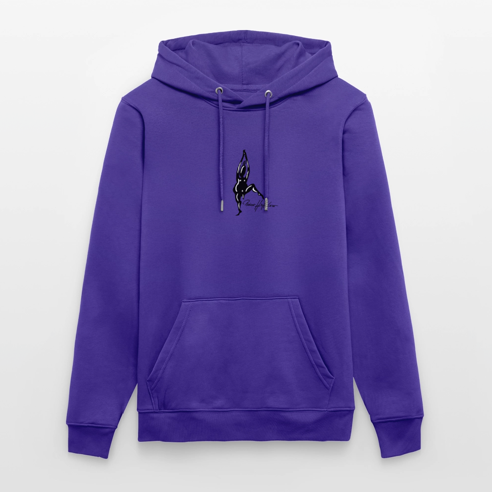 Unisex Bio-Hoodie mit TUSCHEMÄNNCHEN PRINT - Purple Love 