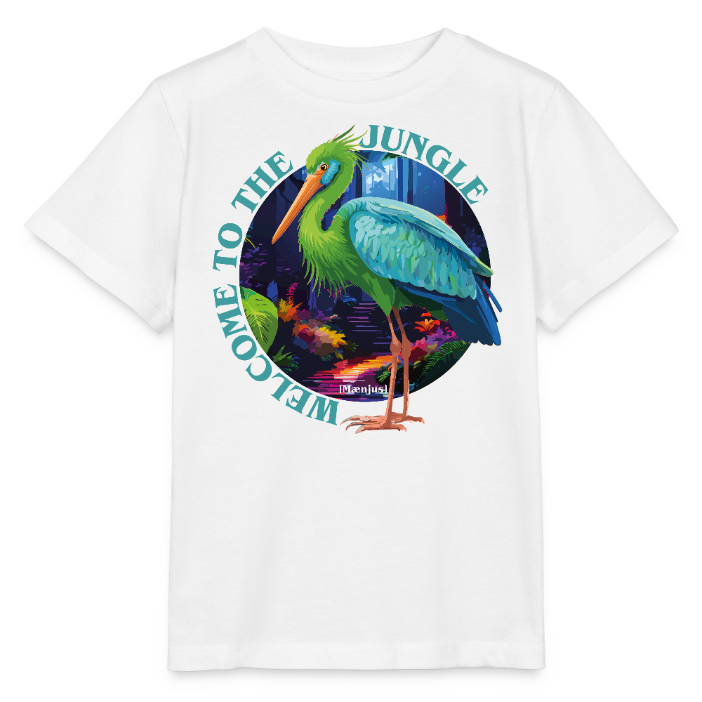 MNJS KIDS T-Shirt mit WELCOME TO THE JUNGLE PRINT - Weiß