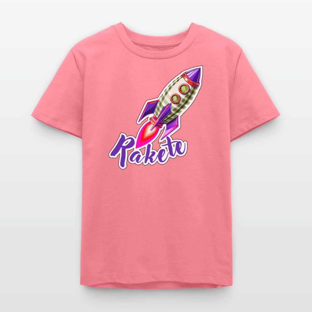 MNJS TEENS Bio T-Shirt mit RAKETE PRINT - Pink 