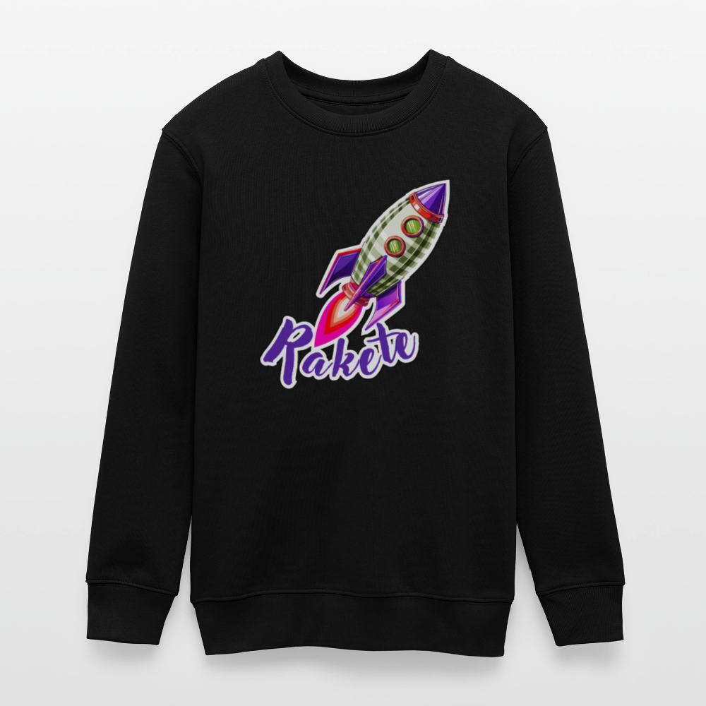 MNJS TEENS Bio Sweatshirt mit RAKETE PRINT - Schwarz