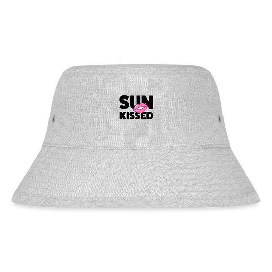 Bucket Hat mit SUN KISSED PRINT - Grau meliert