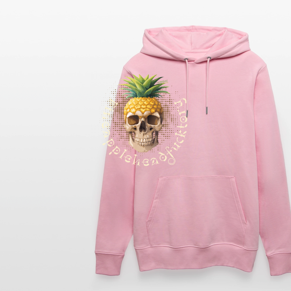 Unisex Hoodie mit PINEAPPLE SKULL PRINT - Hellrosa