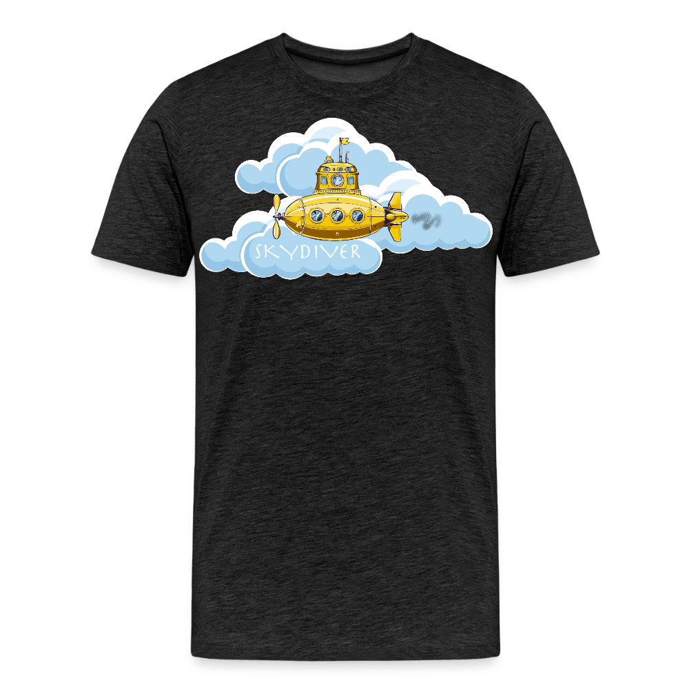 Männer Premium T-Shirt mit SKYDIVER PRINT - Anthrazit