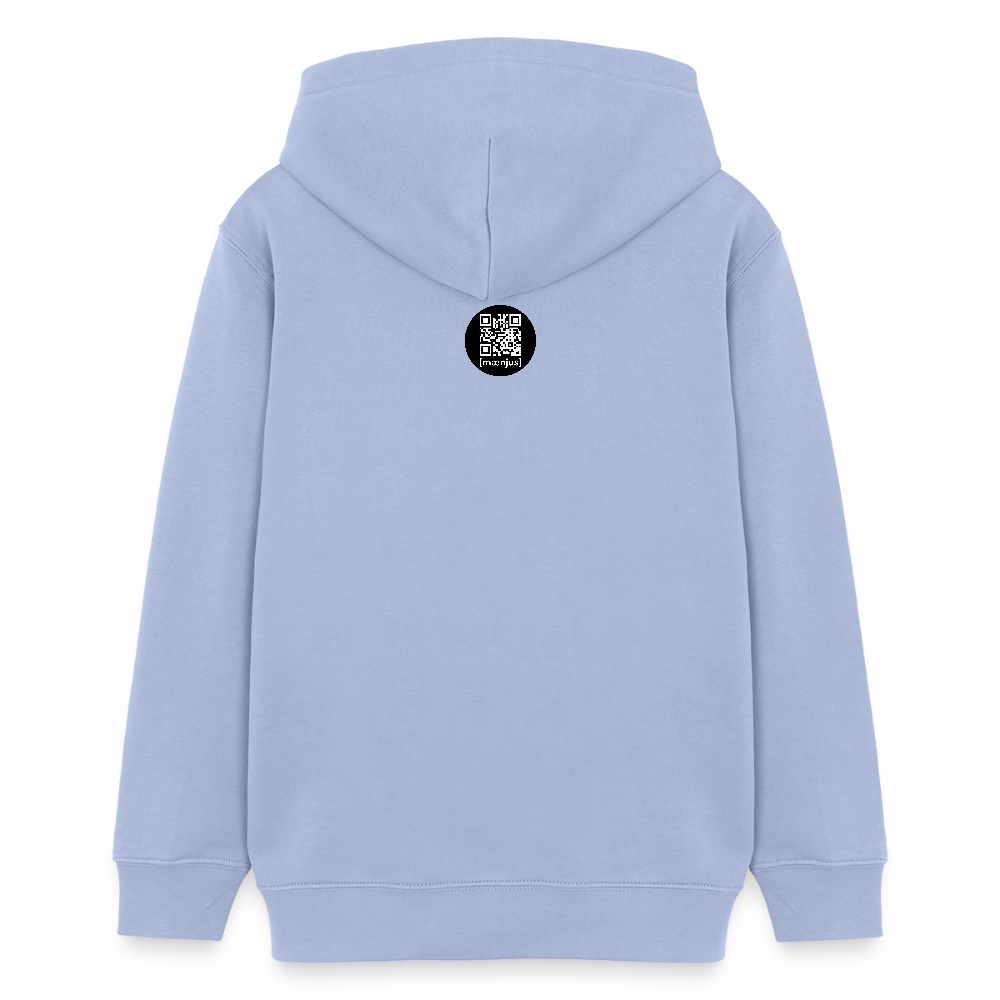 MNJS TEENS Bio-Hoodie mit MONKEY IN LOVE PRINT - Sky