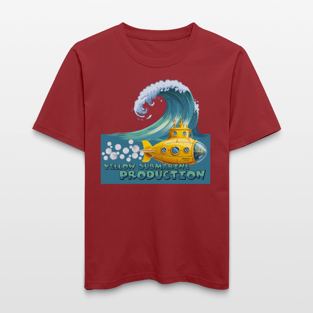 Unisex Bio-T-Shirt mit YELLOW SUBMARINE PRODUCTION PRINT - Erdrot