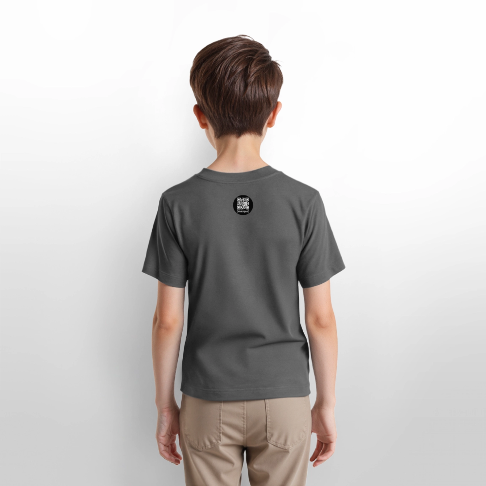 MNJS KIDS T-Shirt mit WELCOME TO THE JUNGLE PRINT - Anthrazit