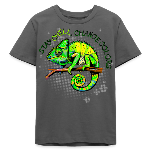 MNJS TEENS Bio T-Shirt mit CAMAELEON PRINT - Anthrazit