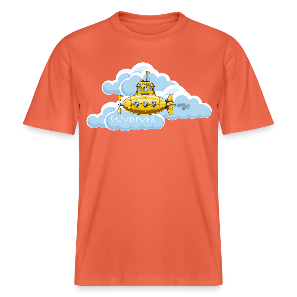 Unisex Bio-T-Shirt mit SKYDIVER PRINT - Hellrot