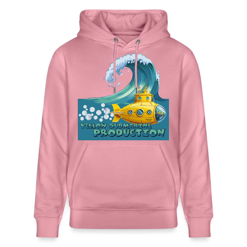 Unisex Bio-Hoodie mit YELLOW SUBMARINE PRODUCTION PRINT - Lila Traum