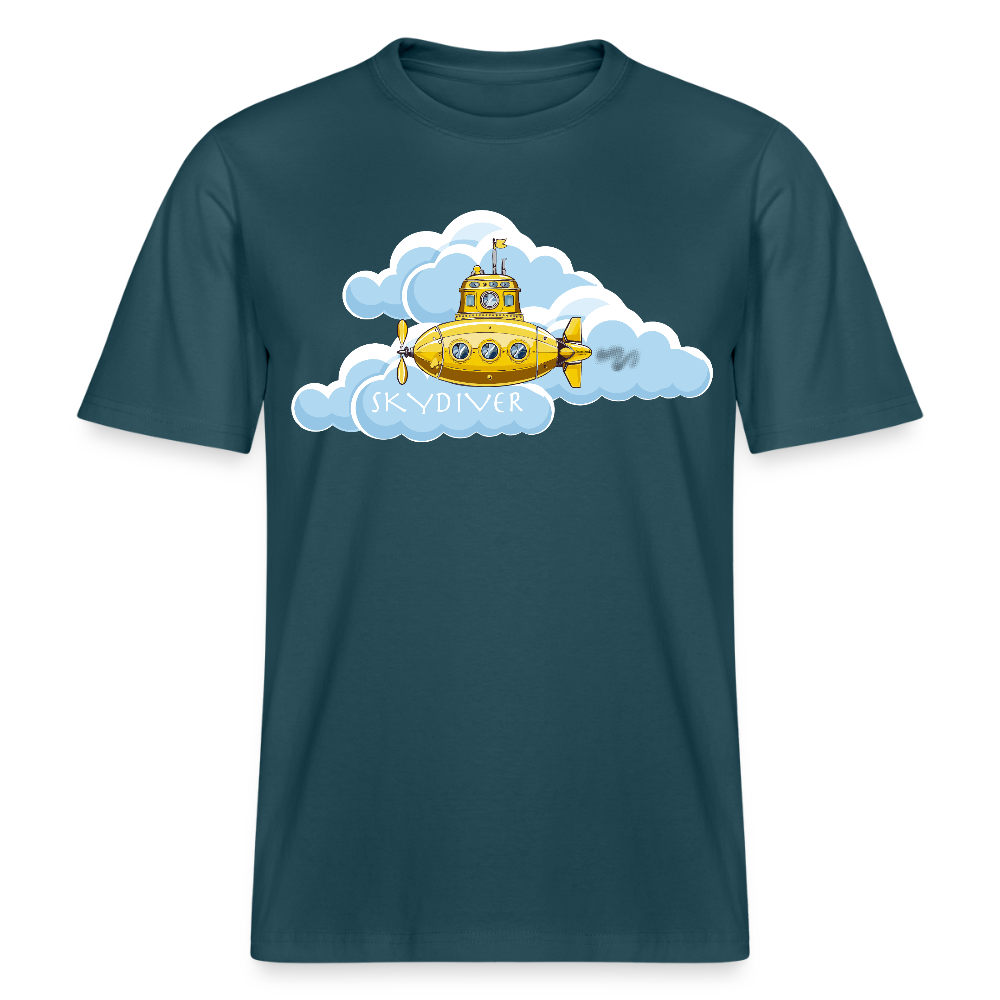 Unisex Bio-T-Shirt mit SKYDIVER PRINT - Dunkles Petrol