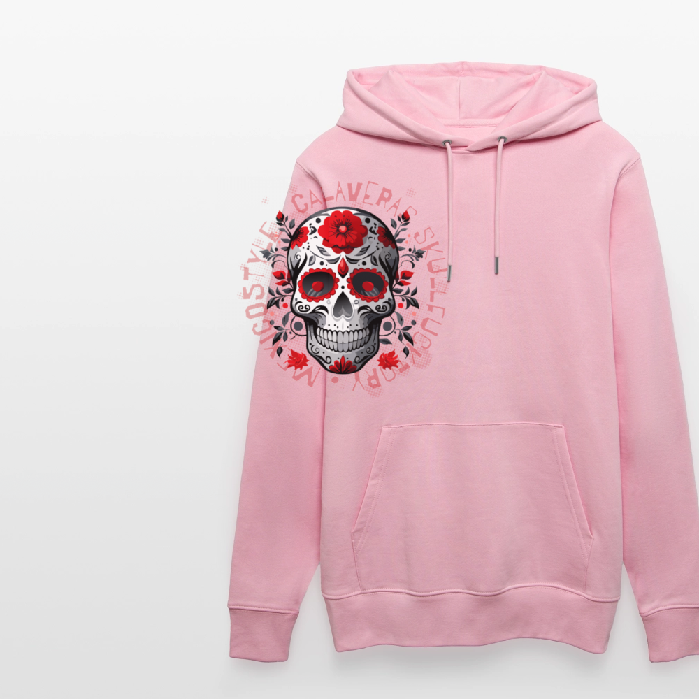 Unisex Hoodie mit CALAVERAS SKULL PRINT - Hellrosa