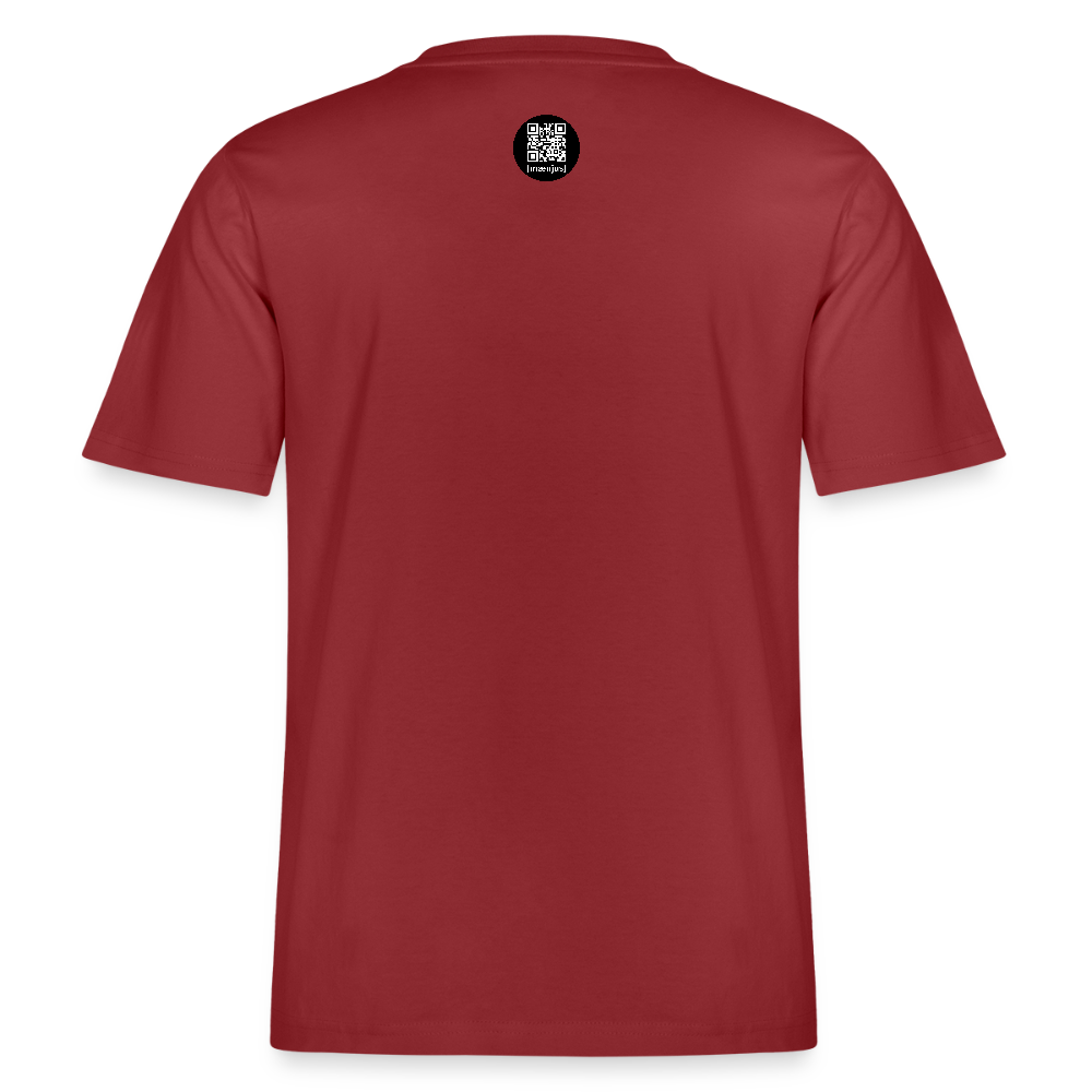 Unisex Bio-T-Shirt mit KEEP CALM PRINT - Erdrot