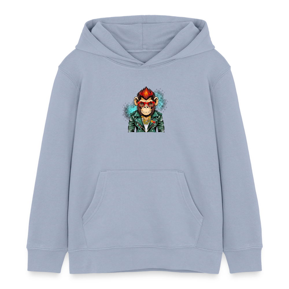 MNJS KIDS Bio-Hoodie mit MONKEY PRINT - Lavendel-Violett