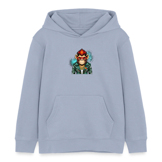 MNJS KIDS Bio-Hoodie mit MONKEY PRINT - Lavendel-Violett