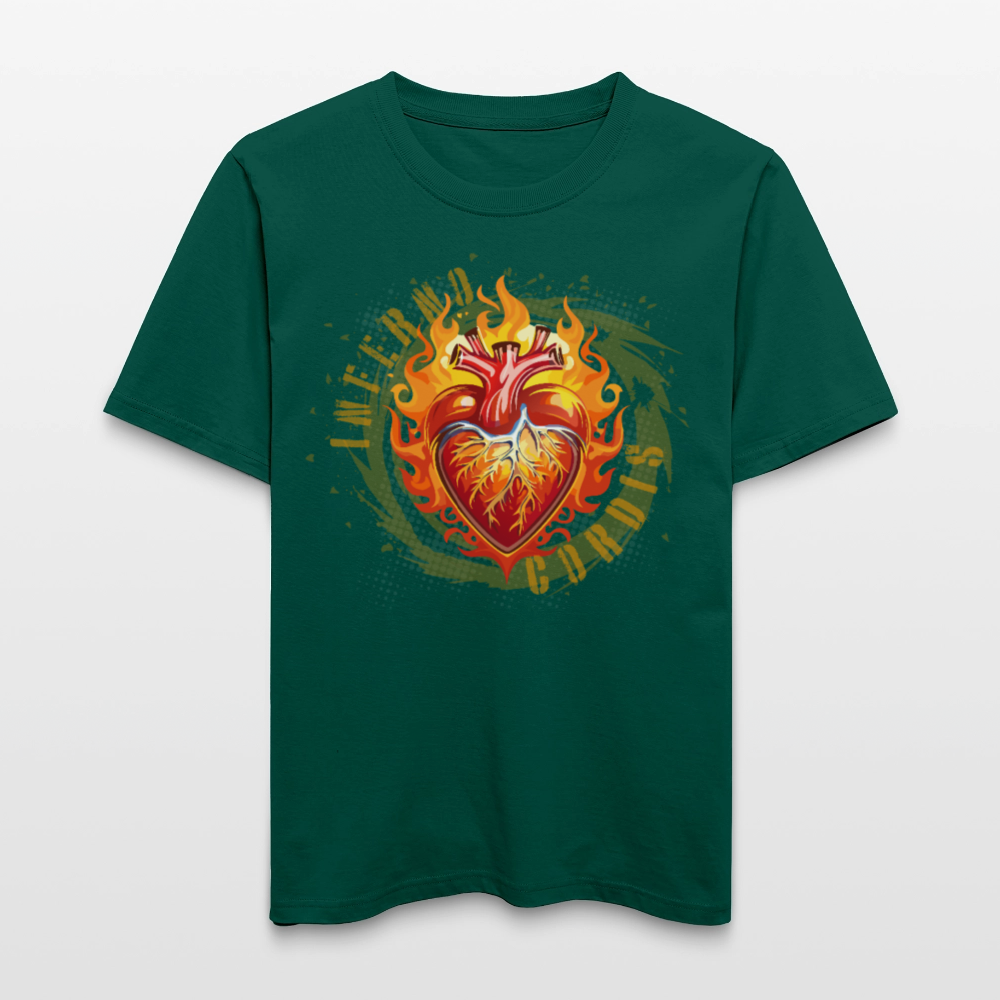 Unisex Bio-T-Shirt mit FEUERHERZ ORANGE PRINT - Forest