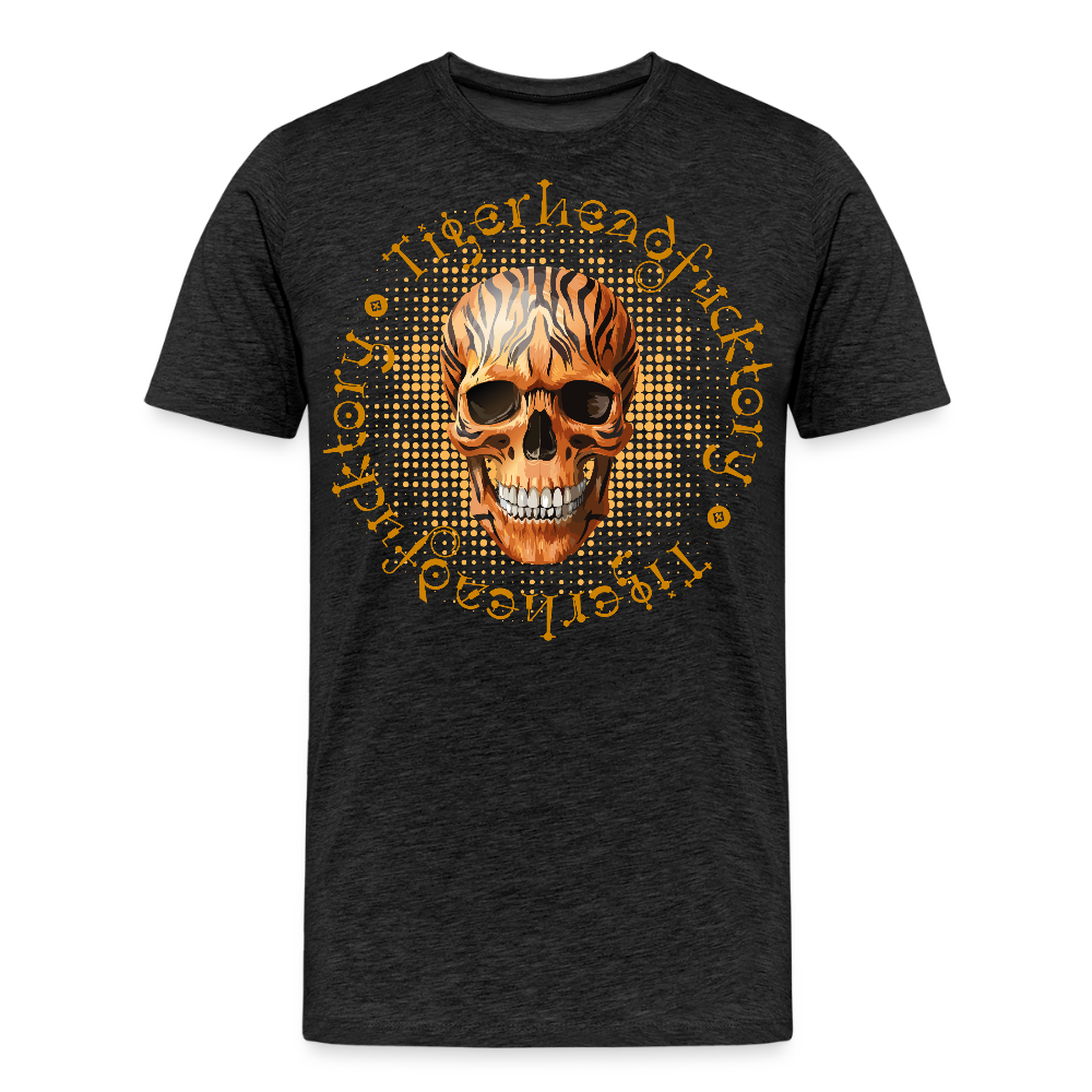 Männer Premium T-Shirt mit TIGERHEAD SKULL PRINT - Anthrazit