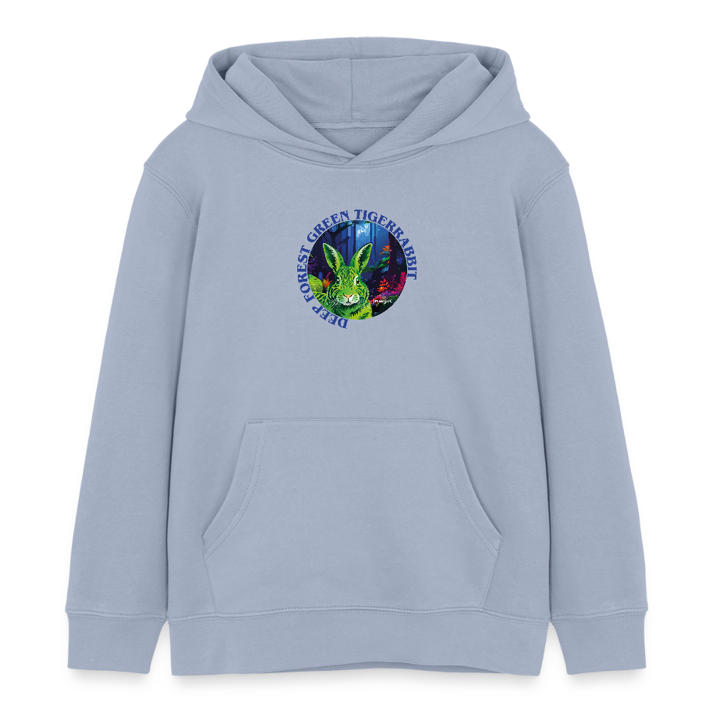 MNJS KIDS Bio-Hoodie mit DEEP FOREST GREEN TIGERRABBIT PRINT - Lavendel-Violett